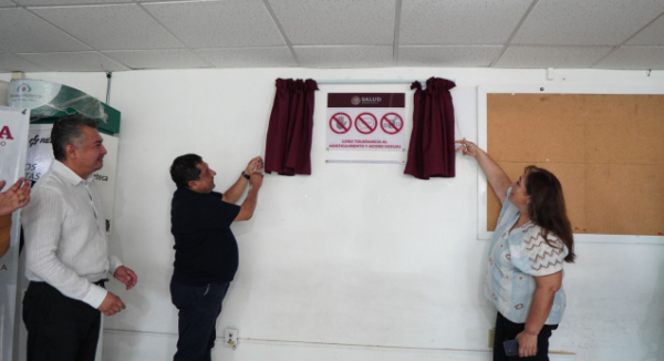 Devela SSO sexta placa de cero tolerancia al hostigamiento y acoso sexual