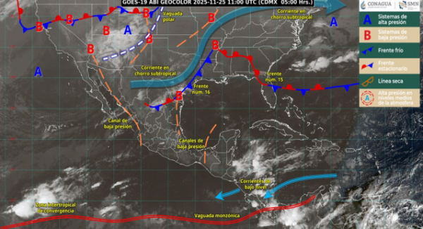 Se prevé ambiente frío al amanecer y lloviznas aisladas en zonas montañosas del estado