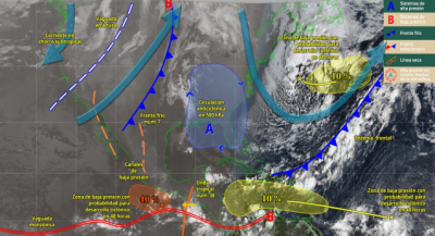 Continuarán lluvias moderadas a fuertes en Istmo, Sierra Sur y Costa este viernes
