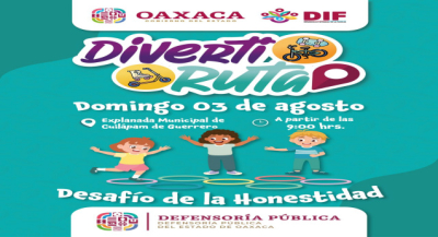 Invita Sistema DIF Oaxaca a la edición 40 de la Diverti Ruta en Cuilápam de Guerrero