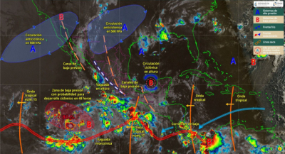 Pronostican tormentas puntuales fuertes por la tarde en gran parte del territorio oaxaqueño