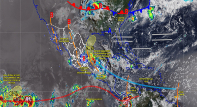 Interacción de sistemas meteorológicos favorecerá temporal de lluvias en gran parte de Oaxaca