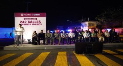 Transforma Salomón Jara 242 calles de la Zona Metropolitana de Oaxaca en Senderos Seguros para una movilidad sin riesgos y sin temor