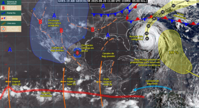 Pronostican tormentas con mayor riesgo en la Sierra Sur y laderas cercanas a la Costa oaxaqueña este miércoles