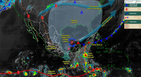 Persistirán bajas temperaturas en diversas regiones de Oaxaca por el paso del frente frío número 12