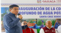 Inaugura Gobernador Salomón Jara pozo profundo de agua potable en Bosque El Tequio