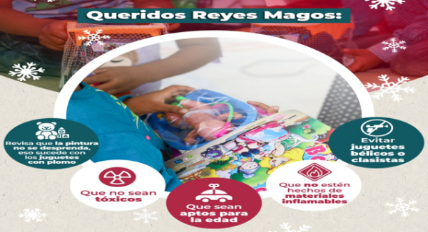 Exhorta SSO a Reyes Magos evitar juguetes que pongan en riesgo la salud infantil