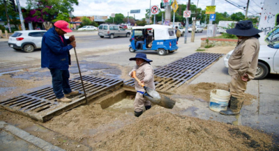 Atiende Soapa fuga de agua en la agencia Santa Rosa Panzacola
