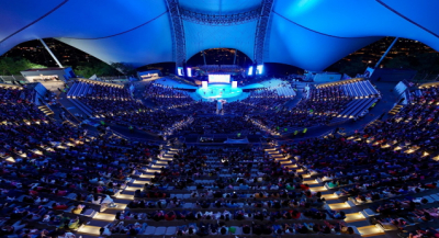 Un éxito, el show musical de la “Gallina Pintadita” en el Auditorio Guelaguetza
