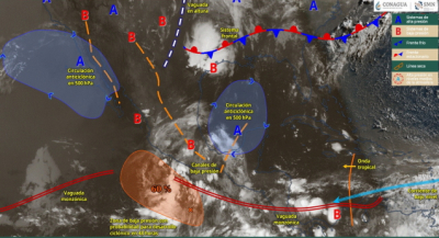 Pronostican lluvias de intensidad variable con tormentas durante la tarde de este jueves