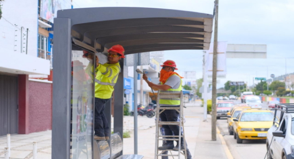 Rehabilita Gobierno de Oaxaca parabuses del BinniBus en el corredor Viguera-Xoxocotlán
