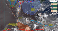Prevén condiciones de inestabilidad climática por zona de baja presión en Oaxaca