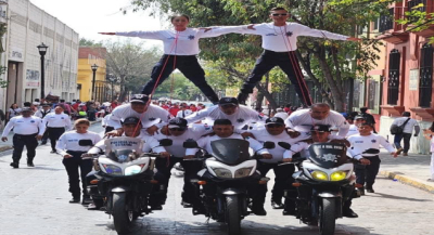 Participa Policía Vial Estatal en Desfile Cívico por el 114 Aniversario de la Revolución Mexicana