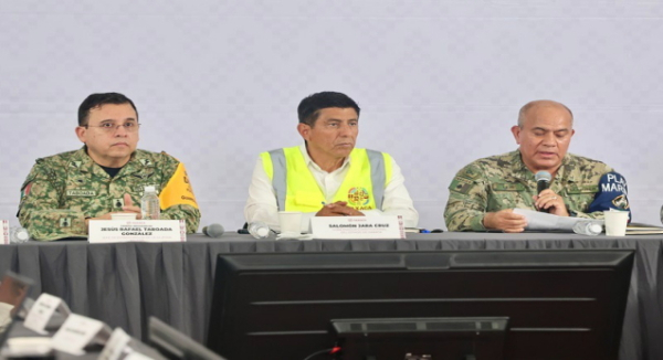 Avanza reconstrucción de zona afectada por Erick con apoyos de gobiernos de Salomón Jara y Claudia Sheinbaum