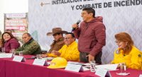 Consolida Gobierno de Oaxaca coordinación interinstitucional en Sierra de Flores Magón para proteger patrimonio natural de incendios forestales