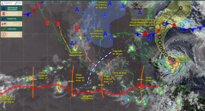 Pronostican lluvias, tormentas eléctricas y probable caída granizo para este domingo
