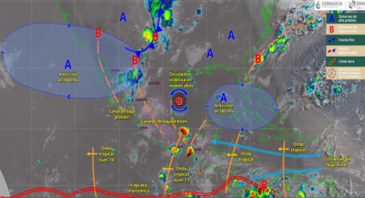 Pronostican lluvias con actividad eléctrica en Oaxaca durante este sábado