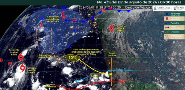 Continuarán las lluvias en territorio oaxaqueño para esta tarde: Protección Civil