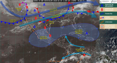 Este viernes continuarán las condiciones de estabilidad en gran parte del territorio oaxaqueño