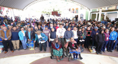 Luego de casi 9 años, Salomón Jara encabeza el retorno de 63 familias de Guadalupe Victoria, víctimas de desplazamiento forzado interno