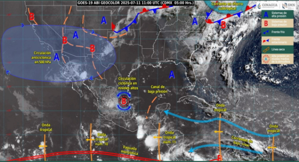 Se prevén lluvias con tormentas y posible granizo este viernes en Oaxaca