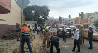  Atiende gobierno municipal de Oaxaca de Juárez zonas de riesgo tras vientos atípicos