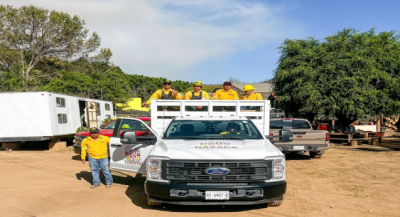 Brigadas de Coesfo, Conafor y Ejército se suman a labores de combate de incendio en Tomaltepec