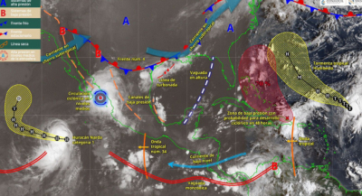 Continuarán lluvias y tormentas vespertinas en territorio oaxaqueño