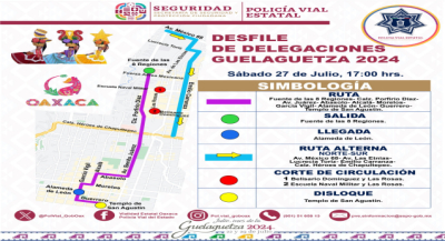 Conoce la ruta alterna por segundo Desfile de Delegaciones 2024