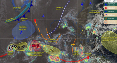 Se mantienen condiciones lluviosas en gran parte de Oaxaca durante este sábado