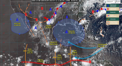 Prevalece potencial de lluvias y tormentas eléctricas por la tarde-noche en Oaxaca