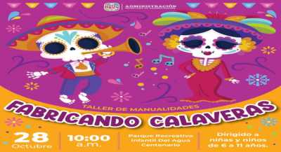 Secretaría de Administración realiza actividades alusivas a Día de Muertos en parques de Oaxaca