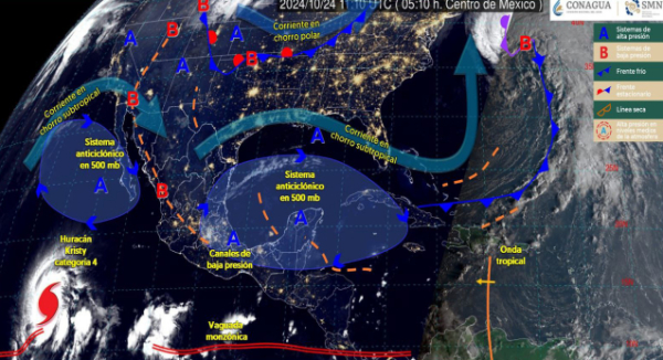 Continuarán las lluvias en la Cuenca del Papaloapan y Sierra de Juárez para este jueves