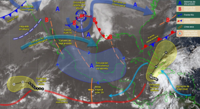 Pronostican lloviznas aisladas en zonas montañosas de Oaxaca