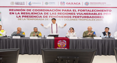 Oaxaca primer estado del país en instalar Puesto de Mando Unificado para atender lluvias