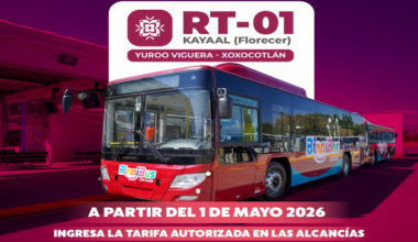 Ruta Troncal Kayaal del BinniBus cobrará tarifa vigente a partir del 1 de mayo