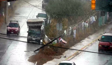 Lluvia en la capital oaxaqueña deja árboles caídos y cortes de energía eléctrica