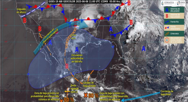 Este viernes prevén lluvias y tormentas fuertes en gran parte del estado