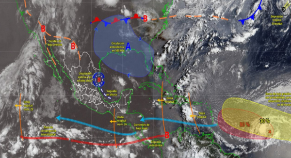 Prevén lluvias y tormentas aisladas en varias regiones de Oaxaca