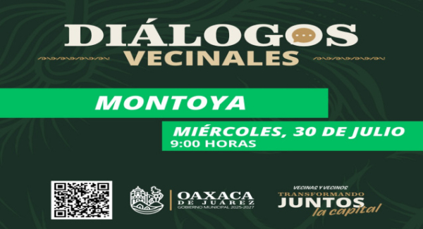 Este miércoles, llegan los Diálogos Vecinales a la agencia de Montoya