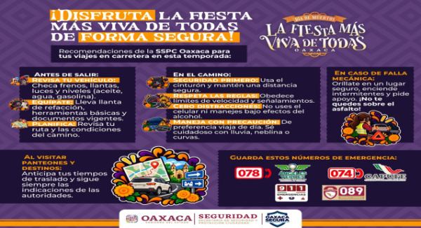 Exhorta SSPC a disfrutar de forma segura de la fiesta más viva de todas