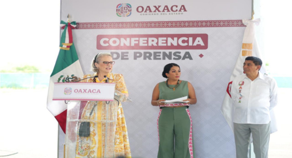 Anuncia Salomón Jara nueva ruta aérea internacional Toronto-Puerto Escondido que abre oportunidades con Canadá