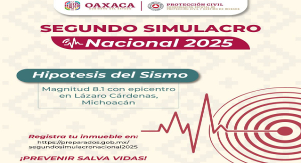 Convoca Protección Civil al Segundo Simulacro Nacional 2025