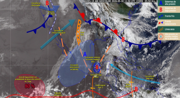 Lluvias, niebla y descenso de temperaturas marcarán el pronóstico del tiempo en Oaxaca este sábado: Protección Civil