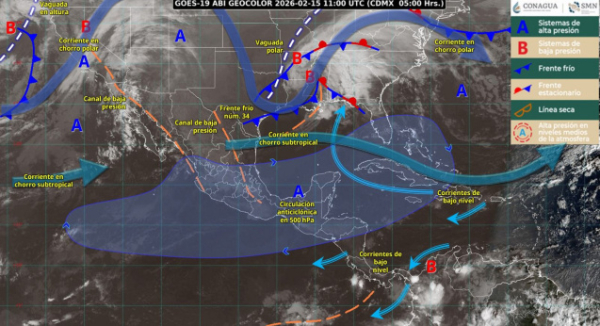 Frente frío número 34 generará evento de norte y ambiente frío en zonas altas de Oaxaca: Protección Civil
