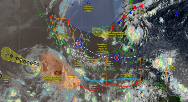 Persistirán lluvias, altas temperaturas y evento de Mar de Fondo en Oaxaca
