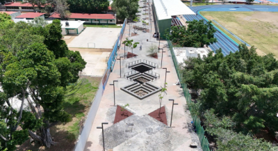 Avanza construcción del Parque Lineal Ciudad de los Deportes en Oaxaca
