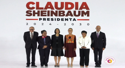 Sheinbaum presenta a la segunda parte de su gabinete
