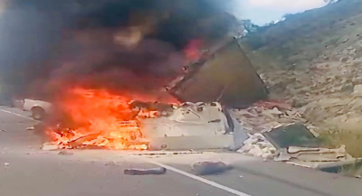 Cierre total en autopista Tehuacán–Oaxaca por accidente vehicular