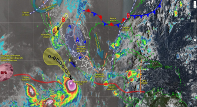Tormenta Tropical “Rachel” mantendrá lluvias fuertes y oleaje elevado en Oaxaca